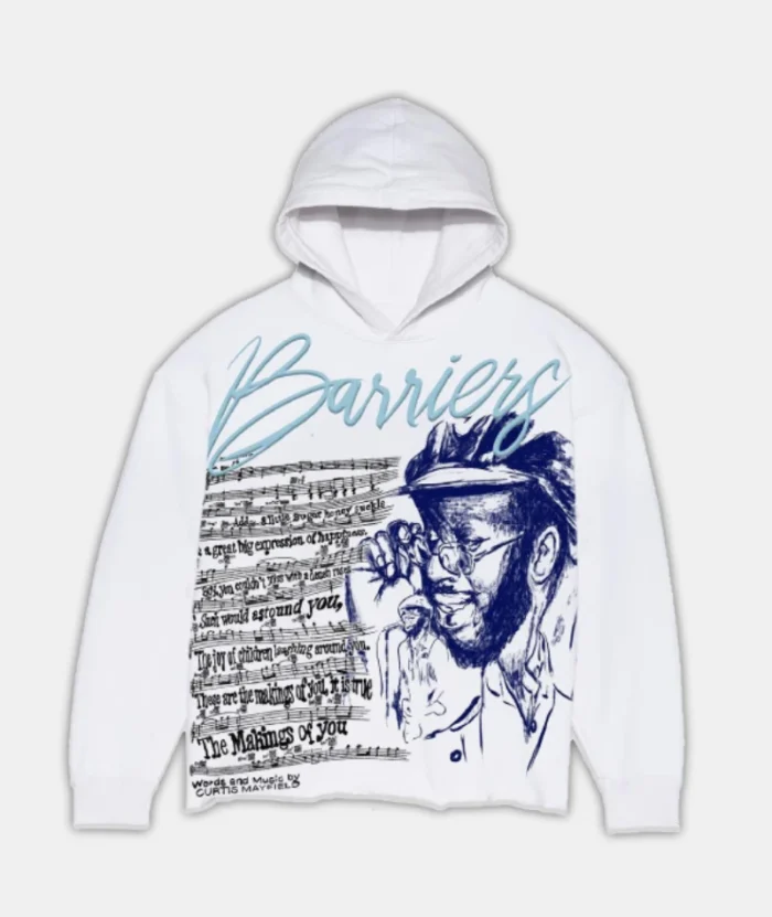 Barriers Curtis Mayfield Hoodie White